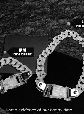 lcmstudios韩国ins金属扣项链