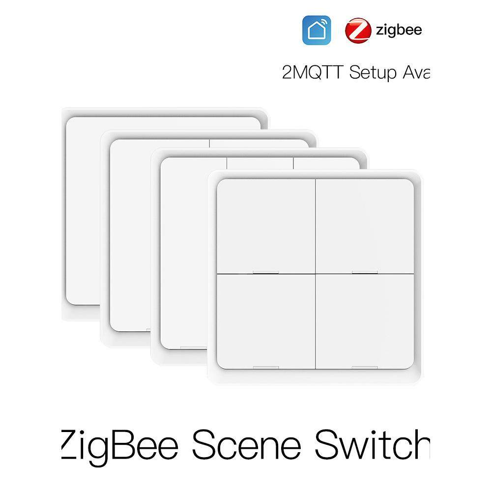 Zigbee图雅智能家居场景开关无线4键可选应用定时场景智能开关