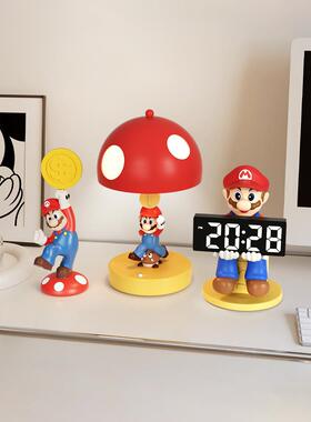 马里奥玄关装饰摆件高级感小众多巴胺客厅电视柜装饰乔迁生日礼物