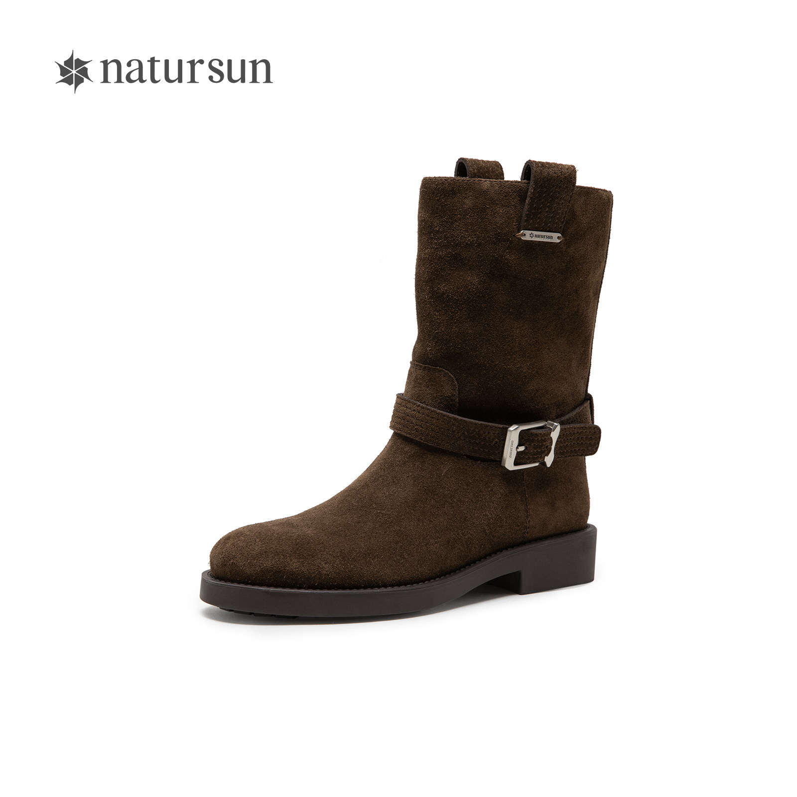 natursun时尚扣饰西部靴