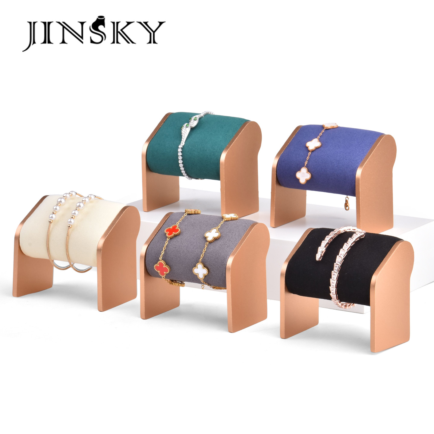 JINSKY/今仕爵高档超纤手表架托柜台男女表柜台展示道具收纳家用