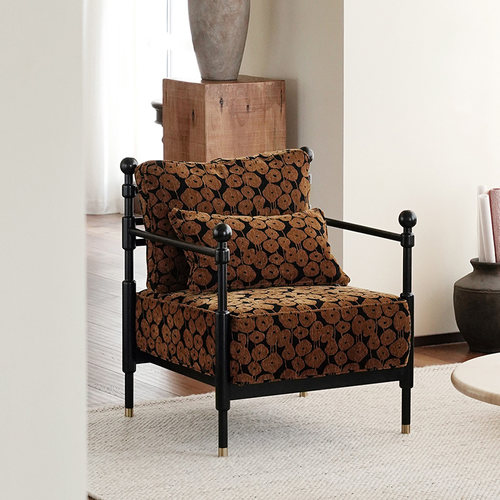 个性法式复古单人沙发椅