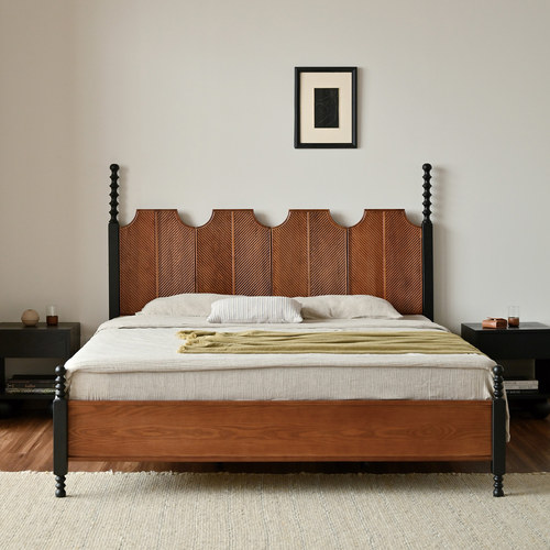 法式实木床1.8米双人床