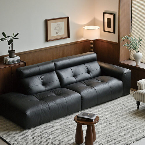 UCK现代简约三人位真皮沙发