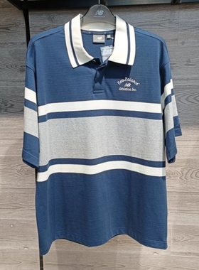 NEW BALANCE/NB男2024夏运动短袖T恤休闲舒适翻领POLO衫 NFE22241