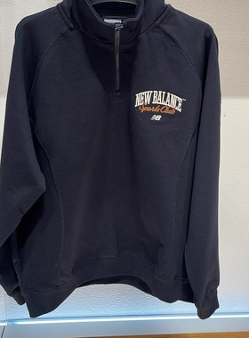 New Balance/NB2025冬运动休闲针织立领保暖套头衫卫衣男NCF41521