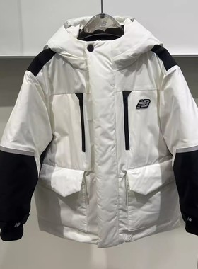 NEW BALANCE/NB童装25冬男女儿童连帽保暖中长款羽绒服7PF42013