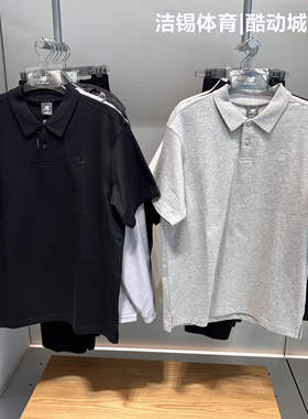 NEW BALANCE/NB2024夏休闲纯棉透气翻领T恤短袖POLO衫男 NFF27011