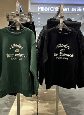 New Balance/NB2025冬儿童男女童针织圆领加绒套头衫卫衣7ZF4E043