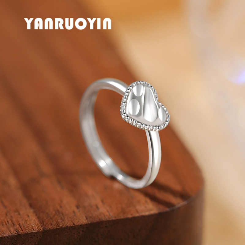 足银戒指女999纯银不规则设计甜美爱心活口指环简约百搭时尚尾戒,饰品/流行首饰/时尚饰品新,银饰戒指,淘宝优惠券,粉丝福利购,淘宝优惠卷