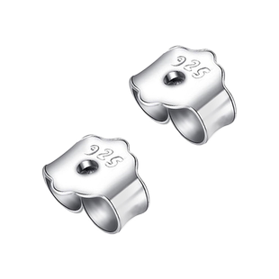 925银耳堵耳钉塞防掉耳扣耳钉后面耳塞耳帽固定耳环堵头