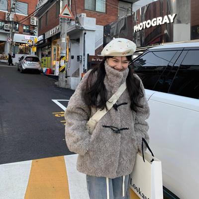 立领中长款外套女上衣冬季保暖