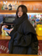 LIL CHER宽松显瘦黑色羽绒服马甲女冬季 加厚休闲立领上衣外套