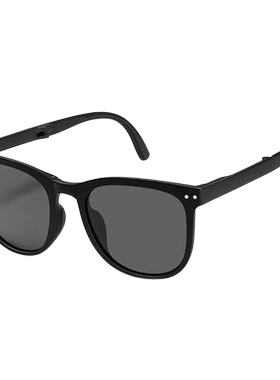 偏光遮阳墨镜防晒折叠太阳眼镜可配近视有度数散光开车防紫外线戴