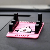 汽车双卡多功能防滑垫车载手机支架导航车用手机座停车卡号码 牌