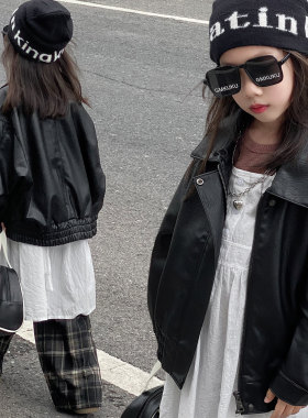 女童皮衣外套2026新款成人小个子