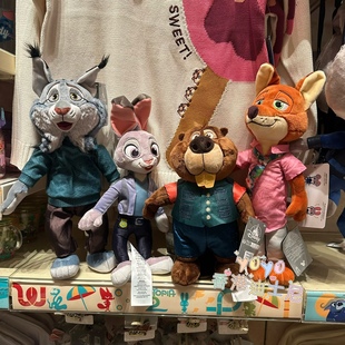 卡通毛绒公仔玩偶娃娃抱枕 朱迪尼克盖特 香港迪士尼 疯狂动物城