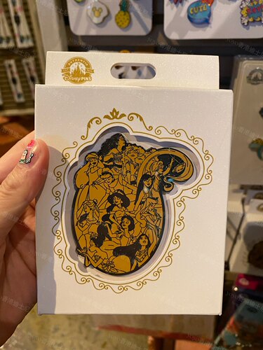 香港迪士尼 美人鱼爱丽丝茉莉白雪公主们 卡通收藏徽章交换pins