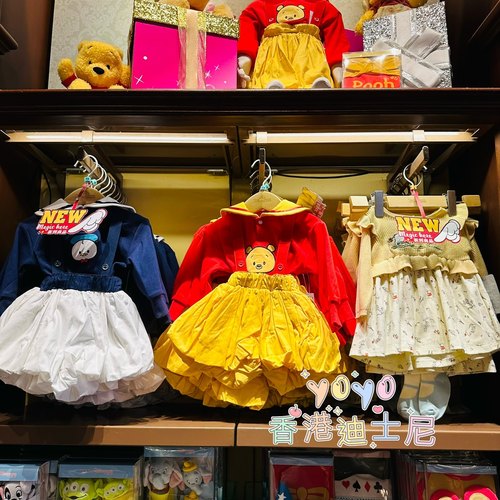 香港迪士尼 维尼小熊唐老鸭可爱卡通婴儿服cos爬服baby百日宴套装