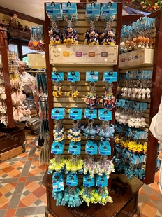 香港迪士尼 米奇米妮唐老鸭苏利文 巴斯光年卡通镭射钥匙扣 挂件