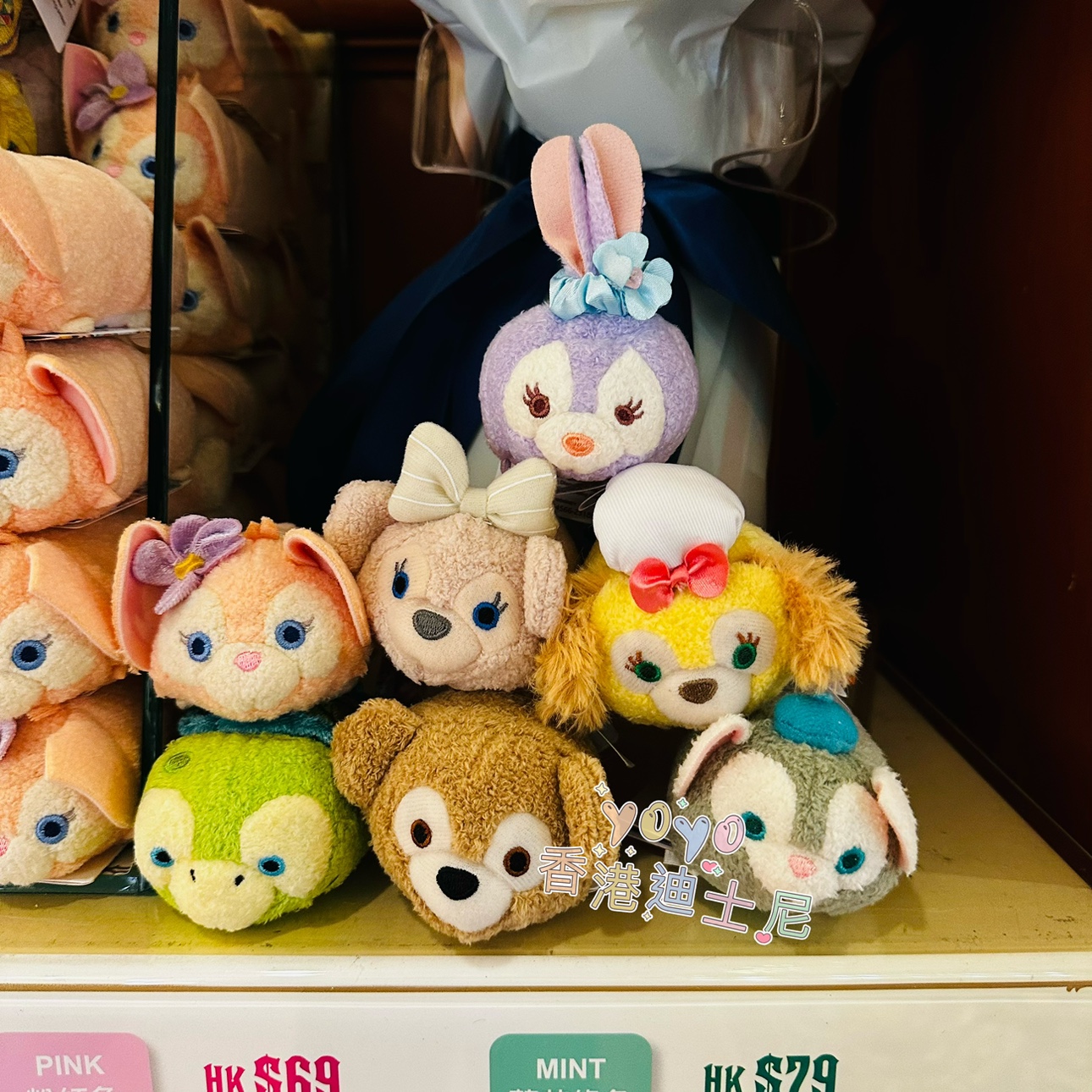 香港迪士尼 玲娜贝儿达菲熊雪莉玫七宝tsum卡通毛绒公仔手抚玩偶