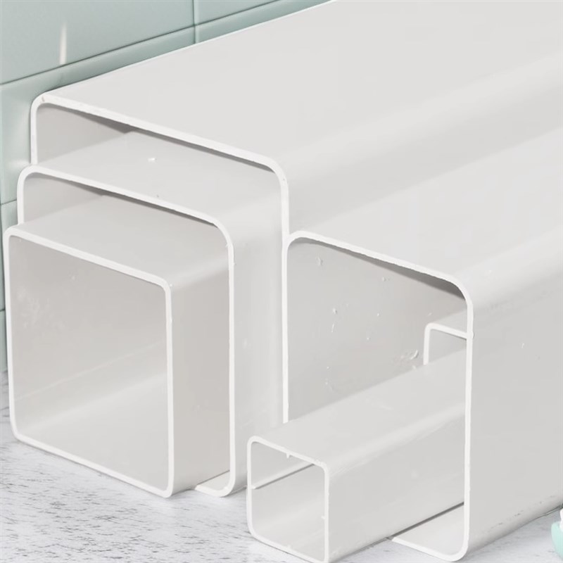 PVC塑料方管型材矩形种植排水A养殖护栏警示桩家庭水培种菜装修管