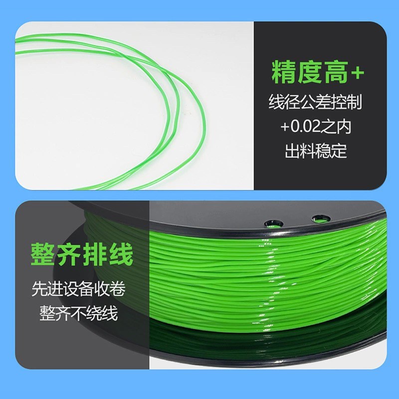 长江 柔性TPU 95A 3D打印机耗材FDM材料弹P性软胶硅胶半透明线条