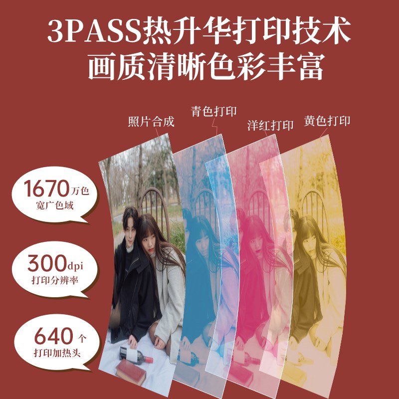 汉印Z3 拍立得拍照打印一体闪光灯照相机闺蜜学生生z日礼物手机照