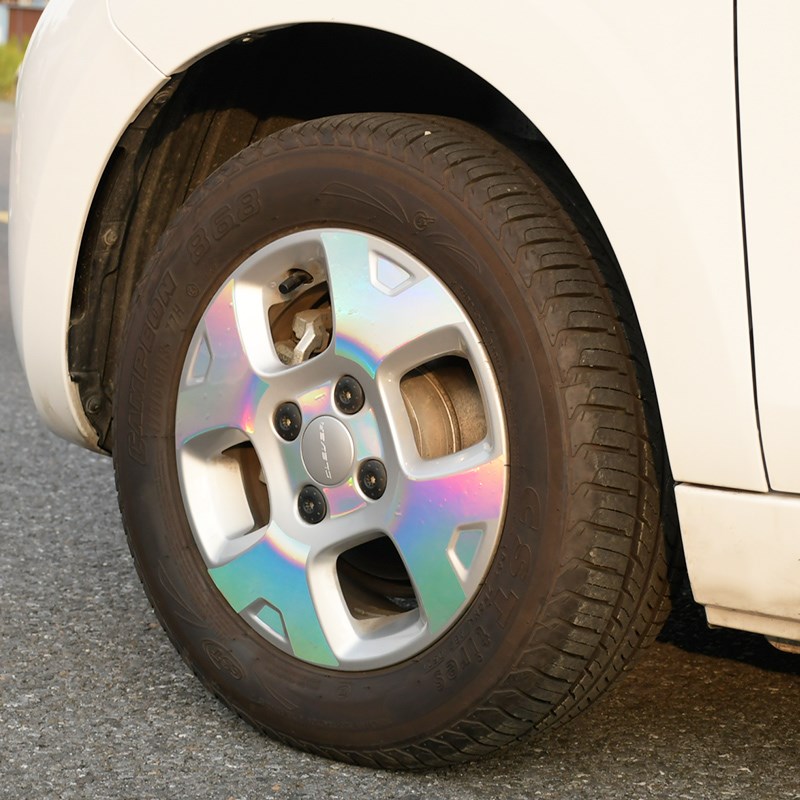 荣威科莱威改装反光车贴CLEVEAR汽车轮胎防刮花改色膜轮毂警示贴