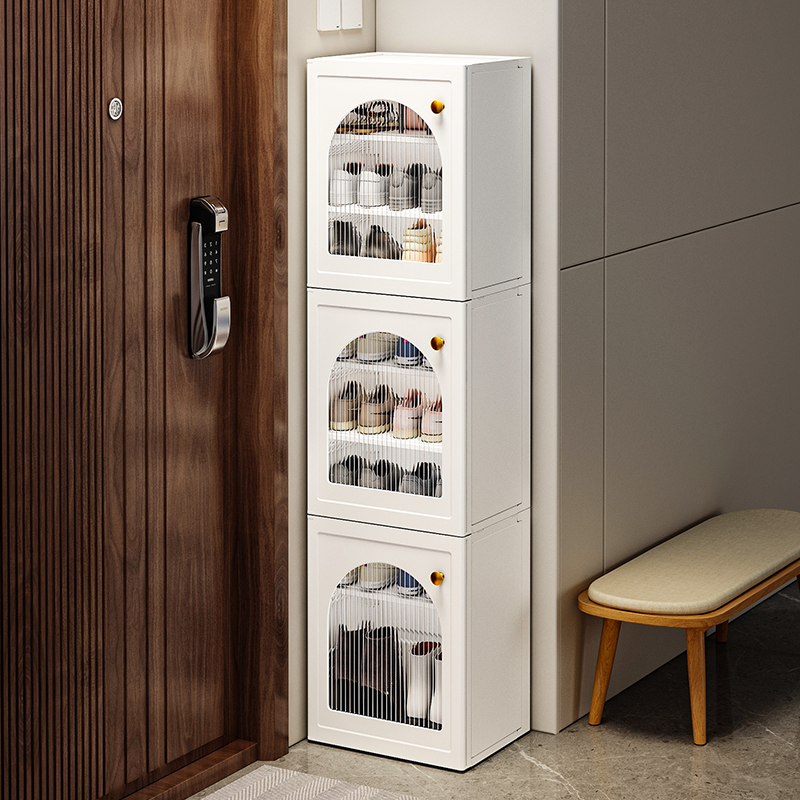 免安装鞋盒鞋子j收纳神器省空间网红塑料收纳长筒靴盒透明折叠鞋