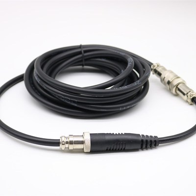 爱玛电动电瓶车充电器p延长线小黑麦接头输出线高楼防水室外公母