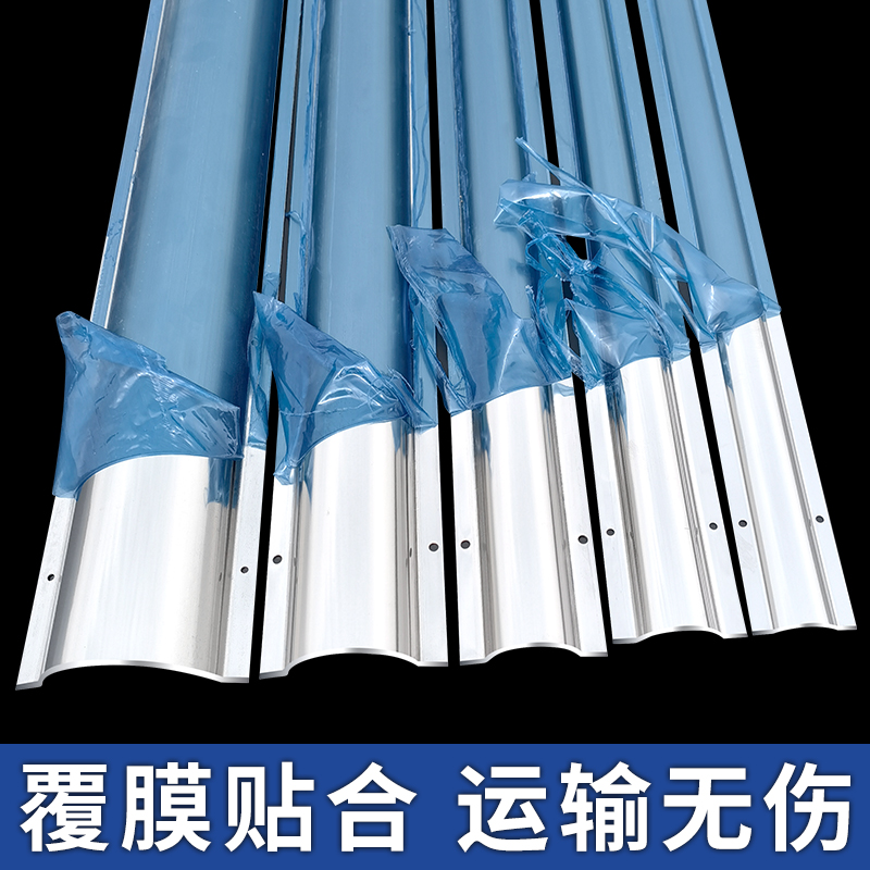 不锈钢接地线槽防踩m贴地面铝合金走接地线槽明装明线半圆弧形线