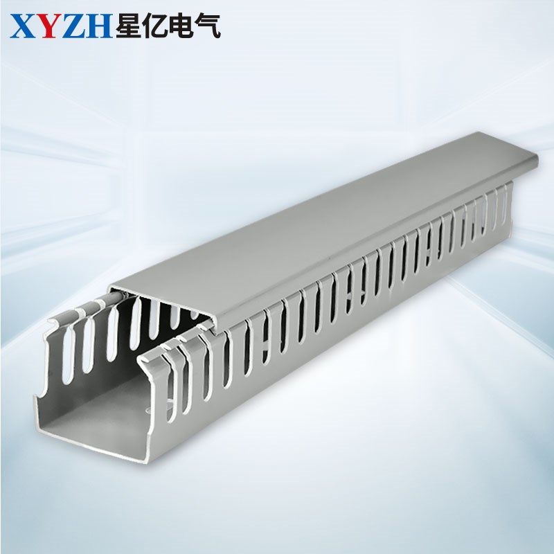 80*50银灰色绝缘配线槽 明装 pvc 塑H料布线槽 明线电线槽60米/箱