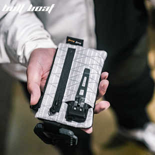 boltboat勃朗峰户外金本位卡包证件收纳包零钱收纳魔术贴毛面钱包