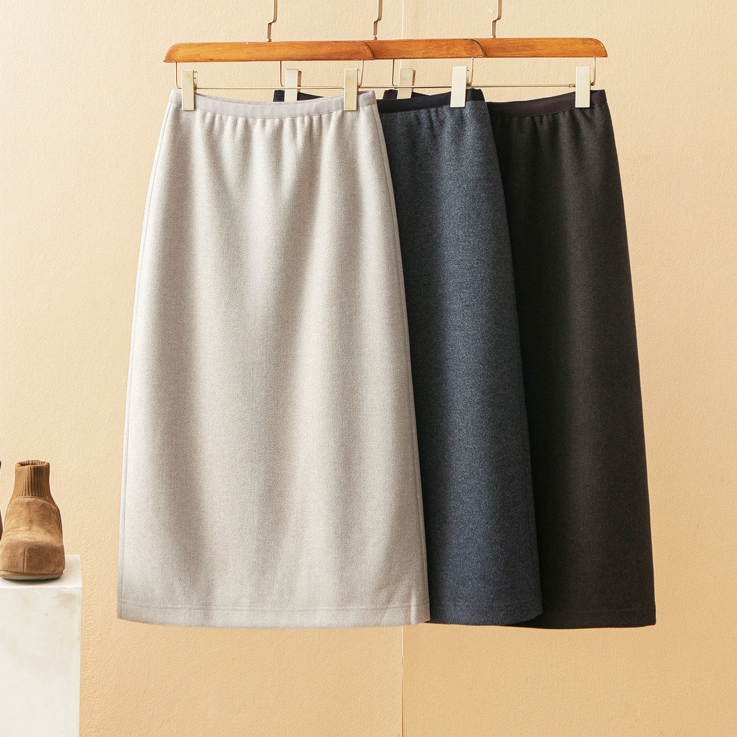 蛮文 冬日特选加厚垂感四面弹羊毛料 显瘦好穿直筒偏A半身裙5A247,女装/女士精品,半身裙,淘宝优惠券,粉丝福利购,淘宝优惠卷