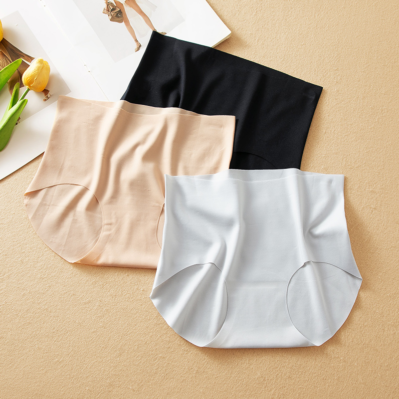 蛮文 岛国高端好物 无缝设计+真丝档 无痕收腹中高腰内裤女 4F021