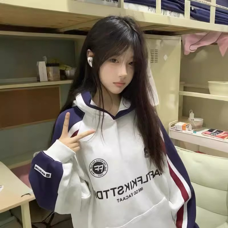 印花+CVC食毛华棉复合牛奶丝320克特大码300斤卫衣女