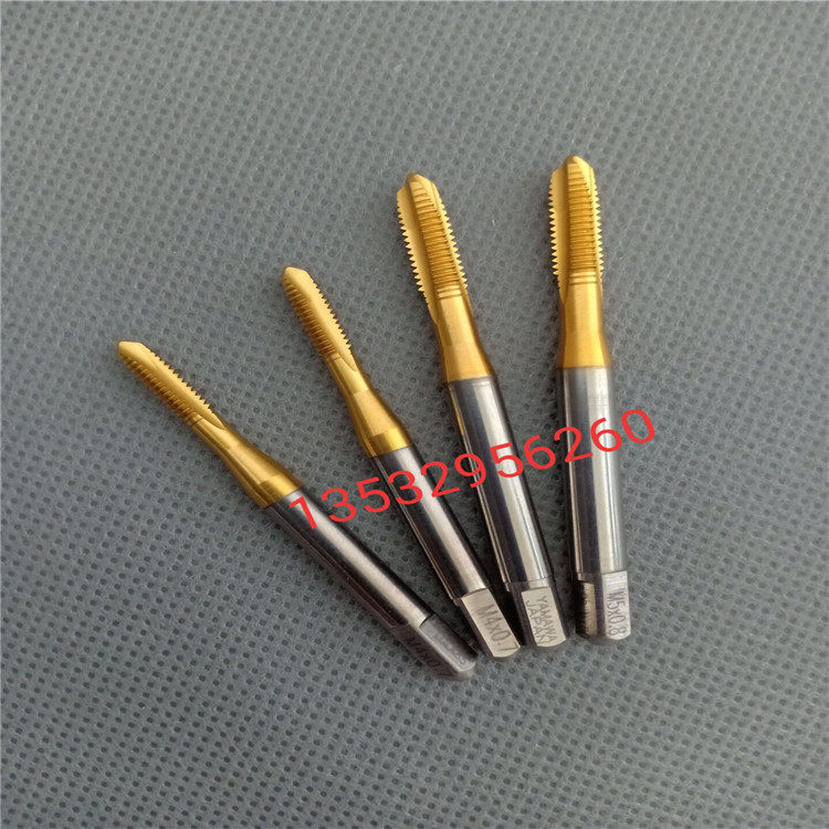 日本YAMAWA6G加大镀鈦先端丝攻M4M4.5M5M6M7X0.5X0.7X0.8X1