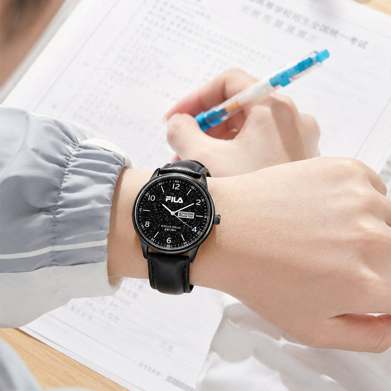 FILA斐乐手表男款学生初高中男生考试专用指针青少年机械石英6949