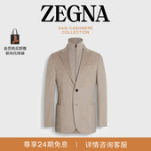 Cashmere羊绒西装 ZEGNA杰尼亚男装 浅灰褐色Oasi