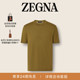 ZEGNA杰尼亚男装 橄榄绿羊毛 新品 恤 春季