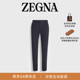 休闲裤 ZEGNA杰尼亚男装 海军蓝弹力棉质长裤