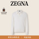 麦叔同款 Polo ZEGNA杰尼亚男装 山羊绒及桑蚕丝材质 衫 春季