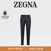 休闲裤 长裤 海军蓝Trofeo™羊毛男士 ZEGNA杰尼亚男装
