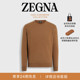 ZEGNA杰尼亚男装 深骆马红棕色Oasi Cashmere羊绒圆领毛衣