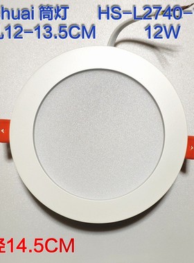 L2740-12E 白色4寸7W9W12W20W瓦嵌入式LED圆形挖开孔防雾筒灯12CM