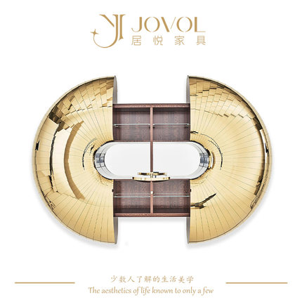 轻奢高级感多功能可伸缩挂壁式海胆造型酒柜别墅豪宅金属圆形酒柜