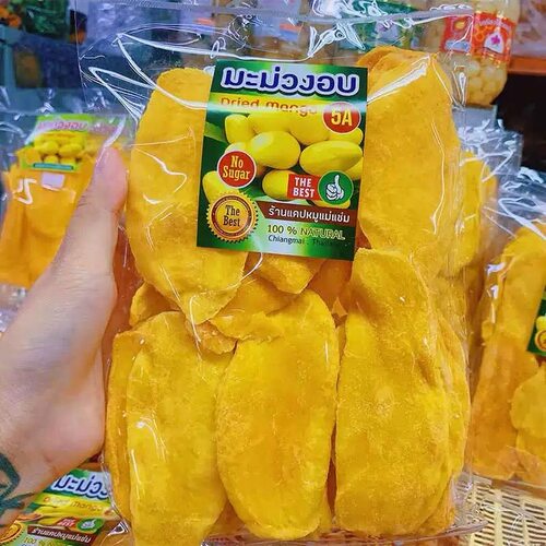 泰国大片优质原装5A芒果干500g无添加蜜饯果干果脯进口零食包邮