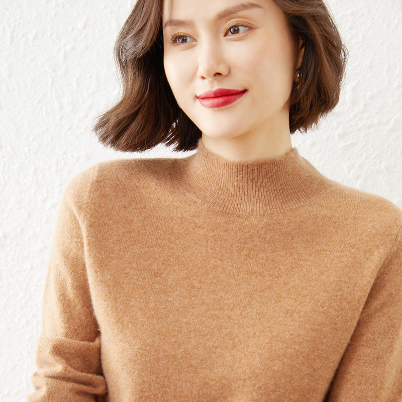 加厚羊毛衫女2022秋冬季新款半高领打底衫毛衣气质纯色针织衫女|msdalam kategori Butik wanita / wanita, sweater bulu - dari Buy2taobao.com untuk memberikan perkhidmatan ejen Taobao profesional membeli