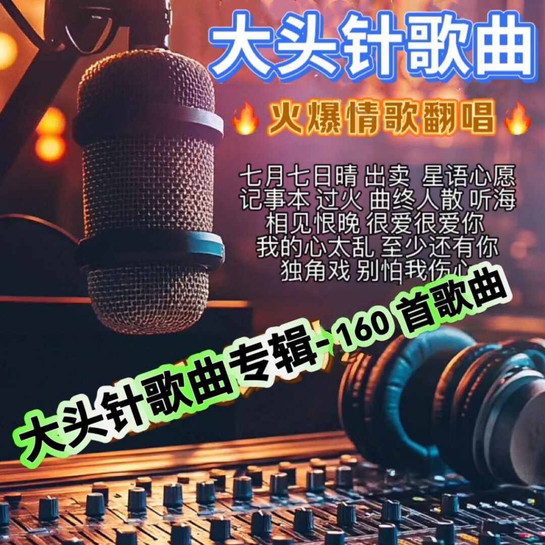 大头针翻唱歌曲汽车载音乐U盘